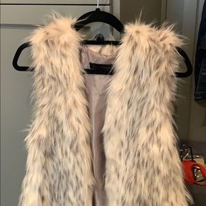 Zara faux fur vest